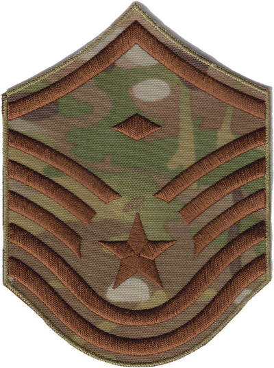 Large First Sgt Master Sergeant (1SGT) USAF OCP Rank Patch